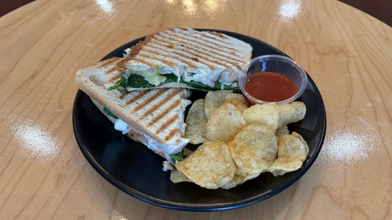Buffalo chicken sandwich with hot sauce and blue cheese The LOCAL Place Centerville Tennessee cafe