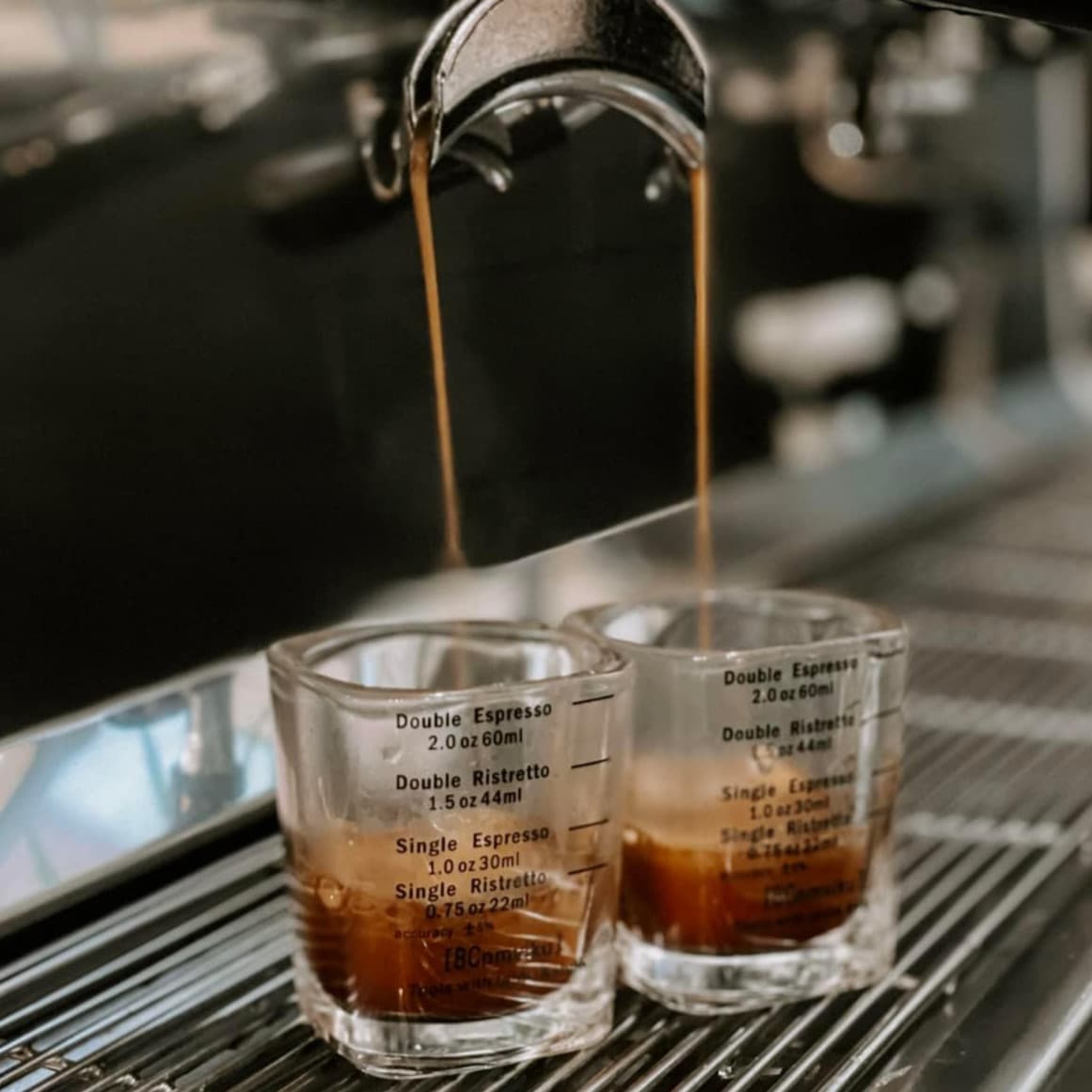 Espresso shots being poured at The LOCAL Place Centerville Tennessee